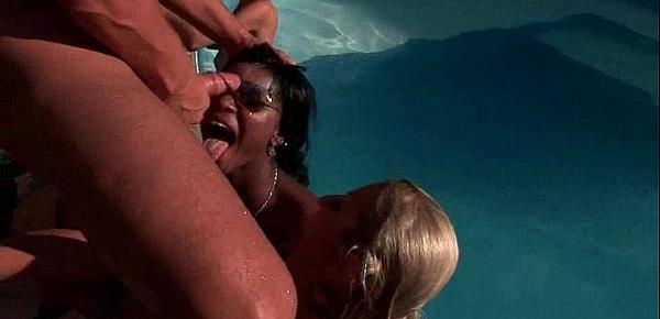 Funny mega sex crazy orgy in outdoor